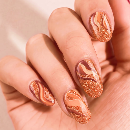 Mylee Gel Nail Wraps - Cinnamon Days