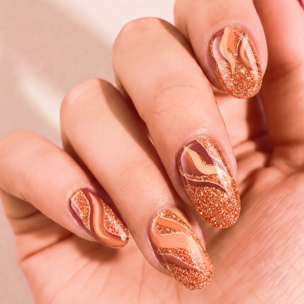 Mylee Gel Nail Wraps - Cinnamon Days