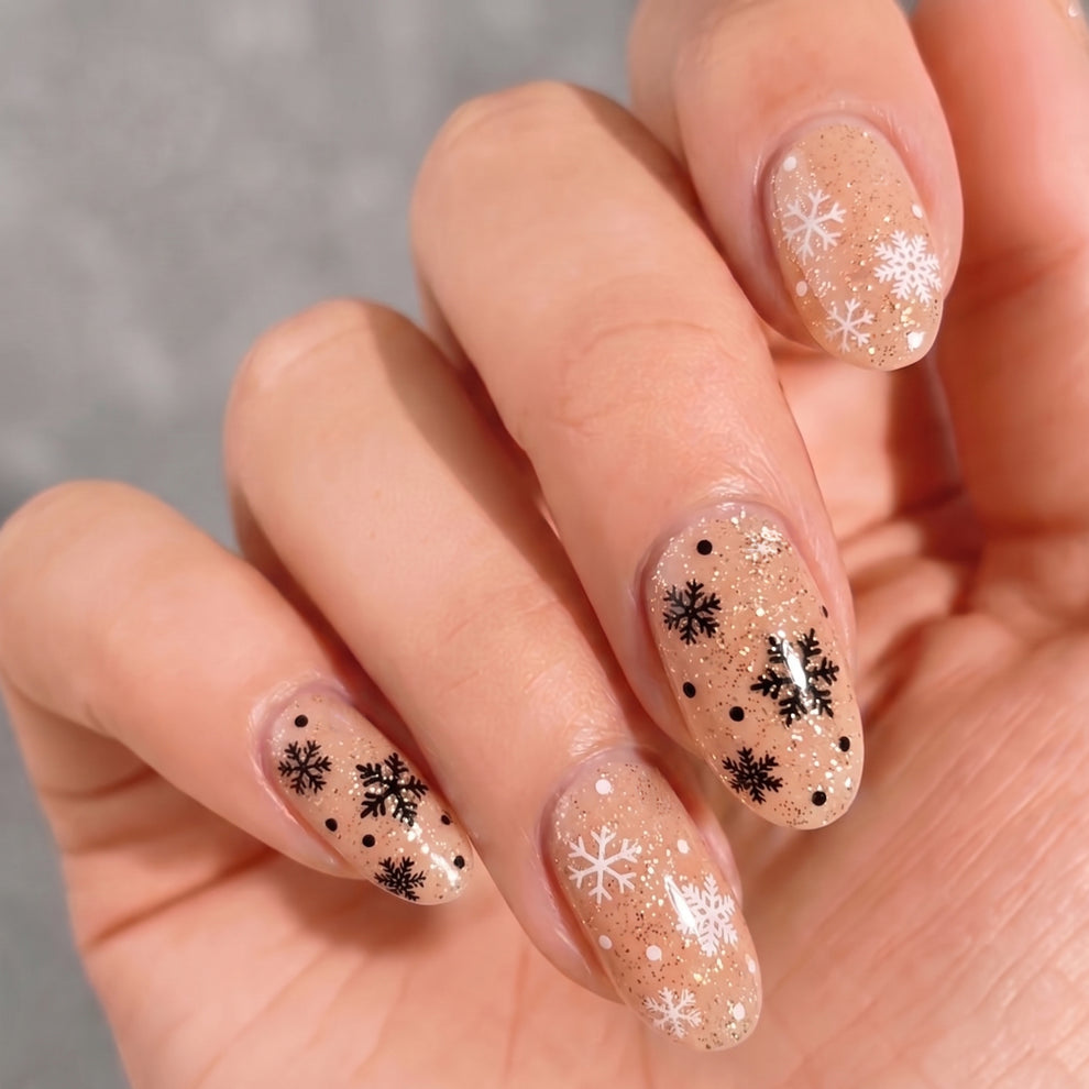 Mylee Gel Nail Wraps - First Snow