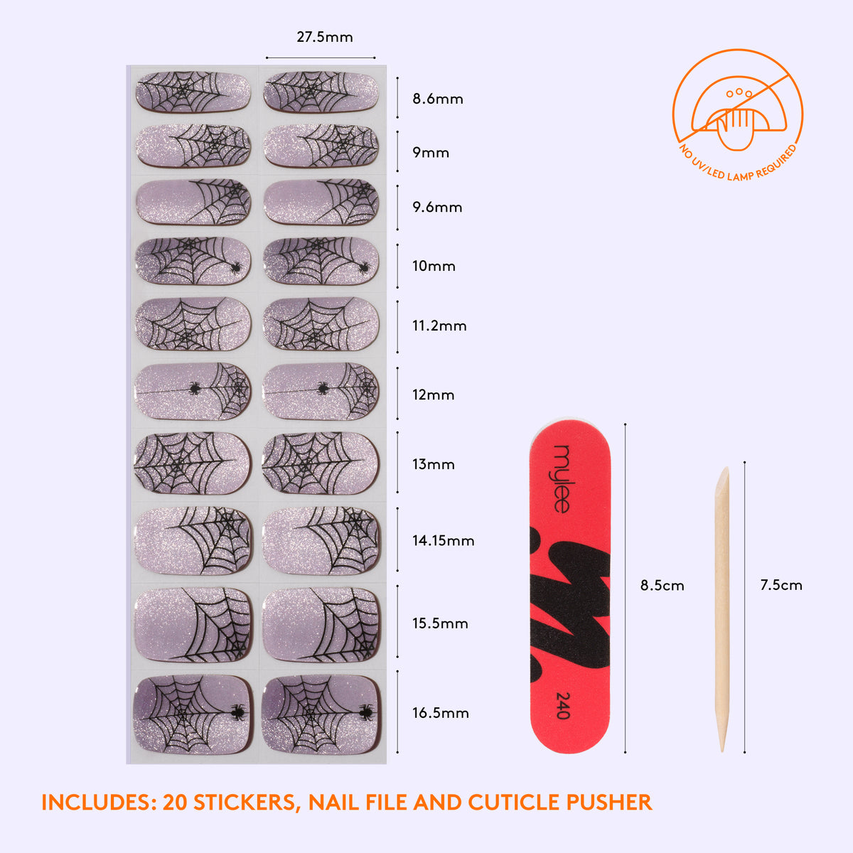 Gel Nail Wraps - Cobweb Cutie