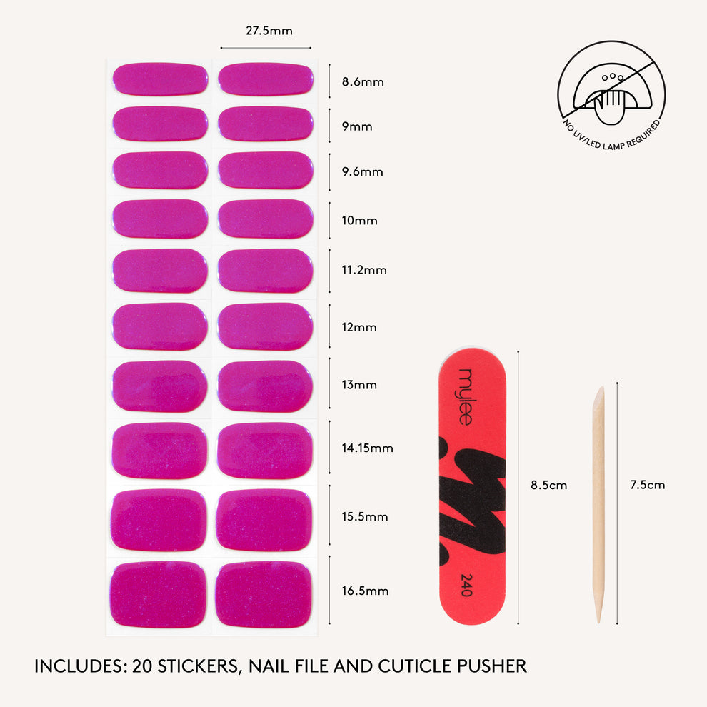 Mylee Gel Nail Wraps - Screen Time