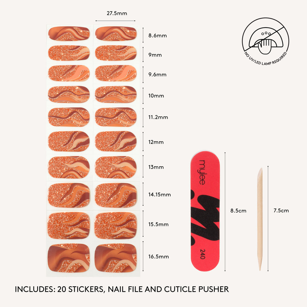 Mylee Gel Nail Wraps - Cinnamon Days