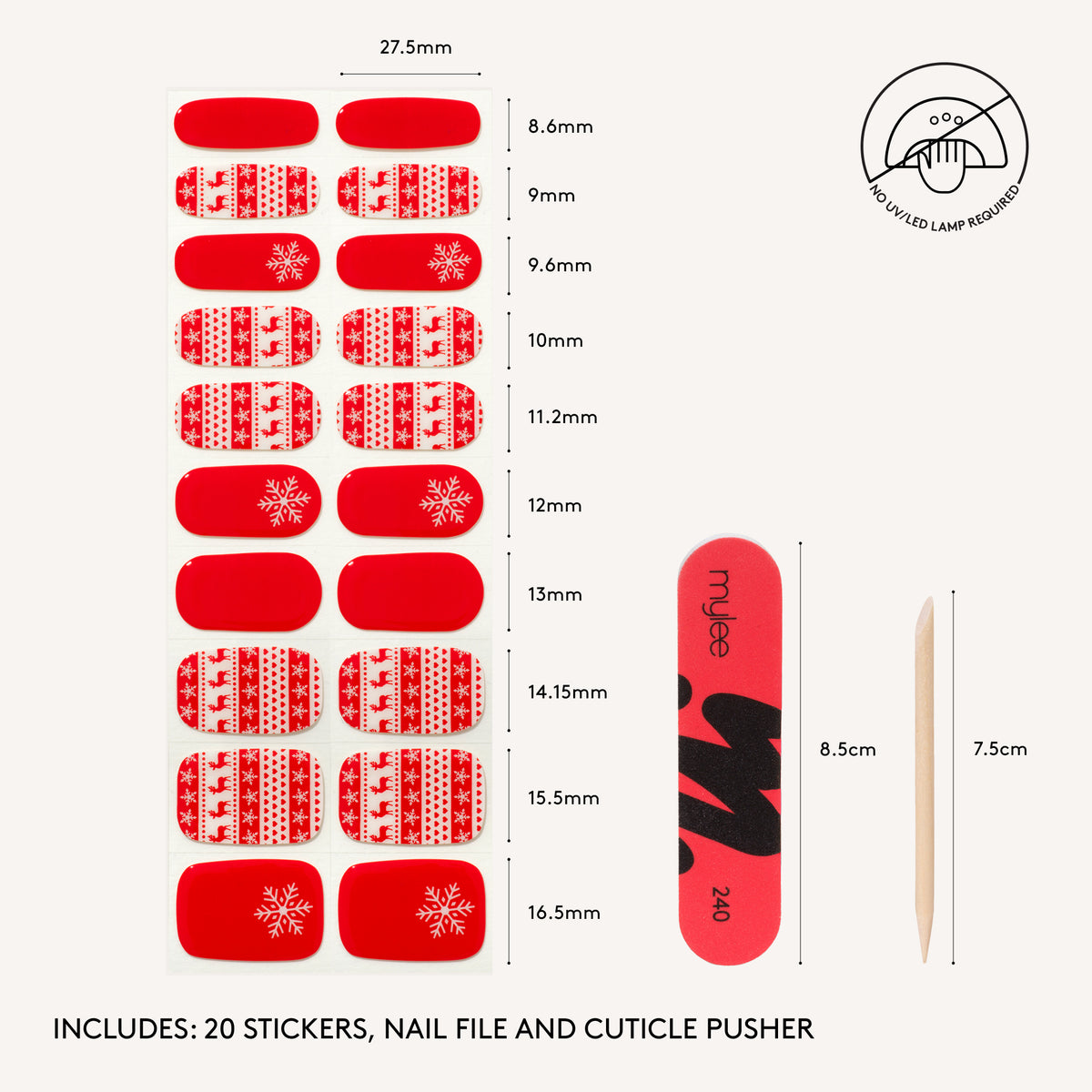 Gel Nail Wraps - Ski Lodge