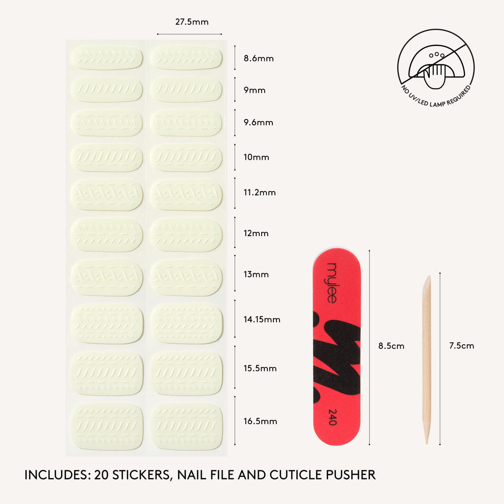 Gel Nail Wraps - Snow Slopes