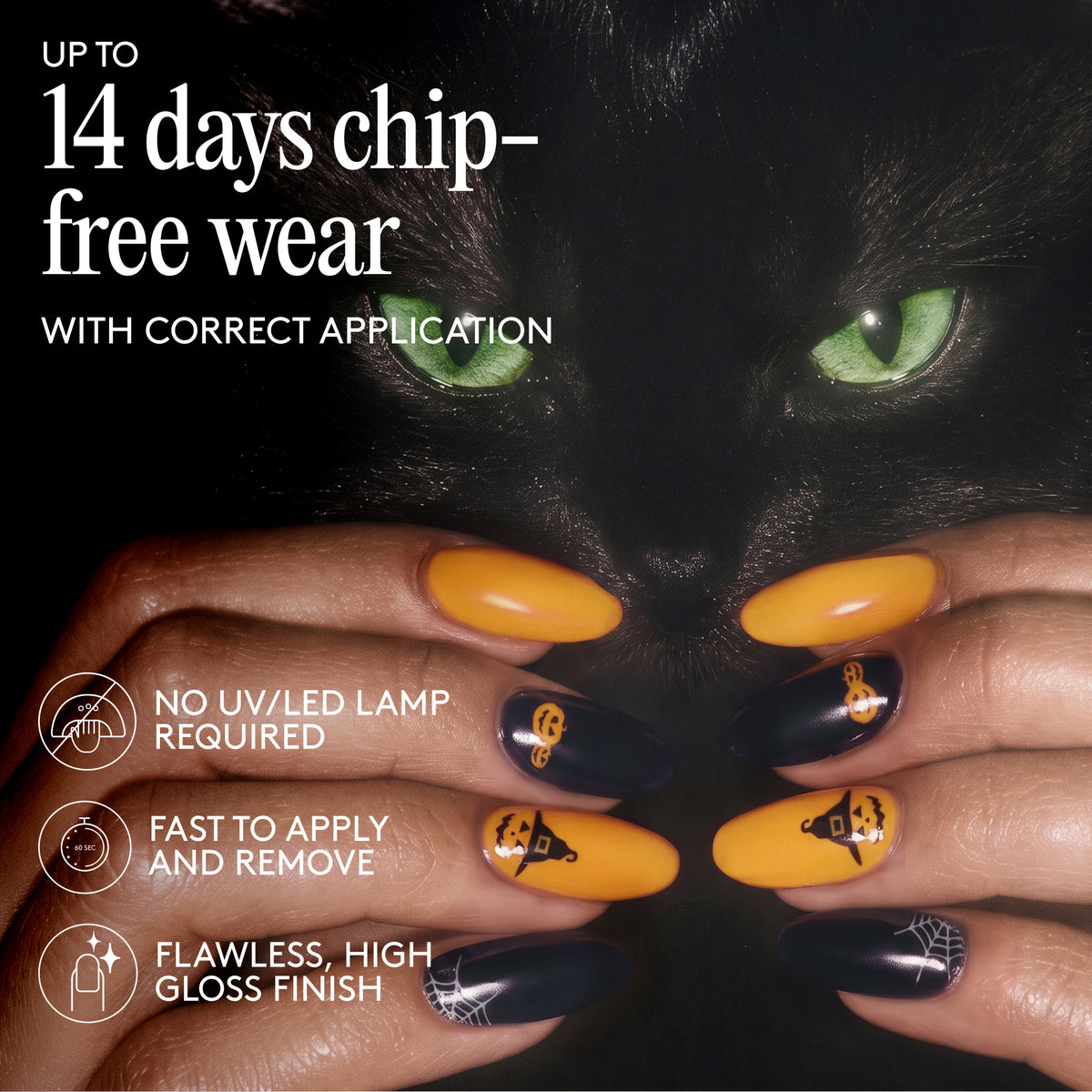 Gel Nail Wraps - Patchwork Pumpkin