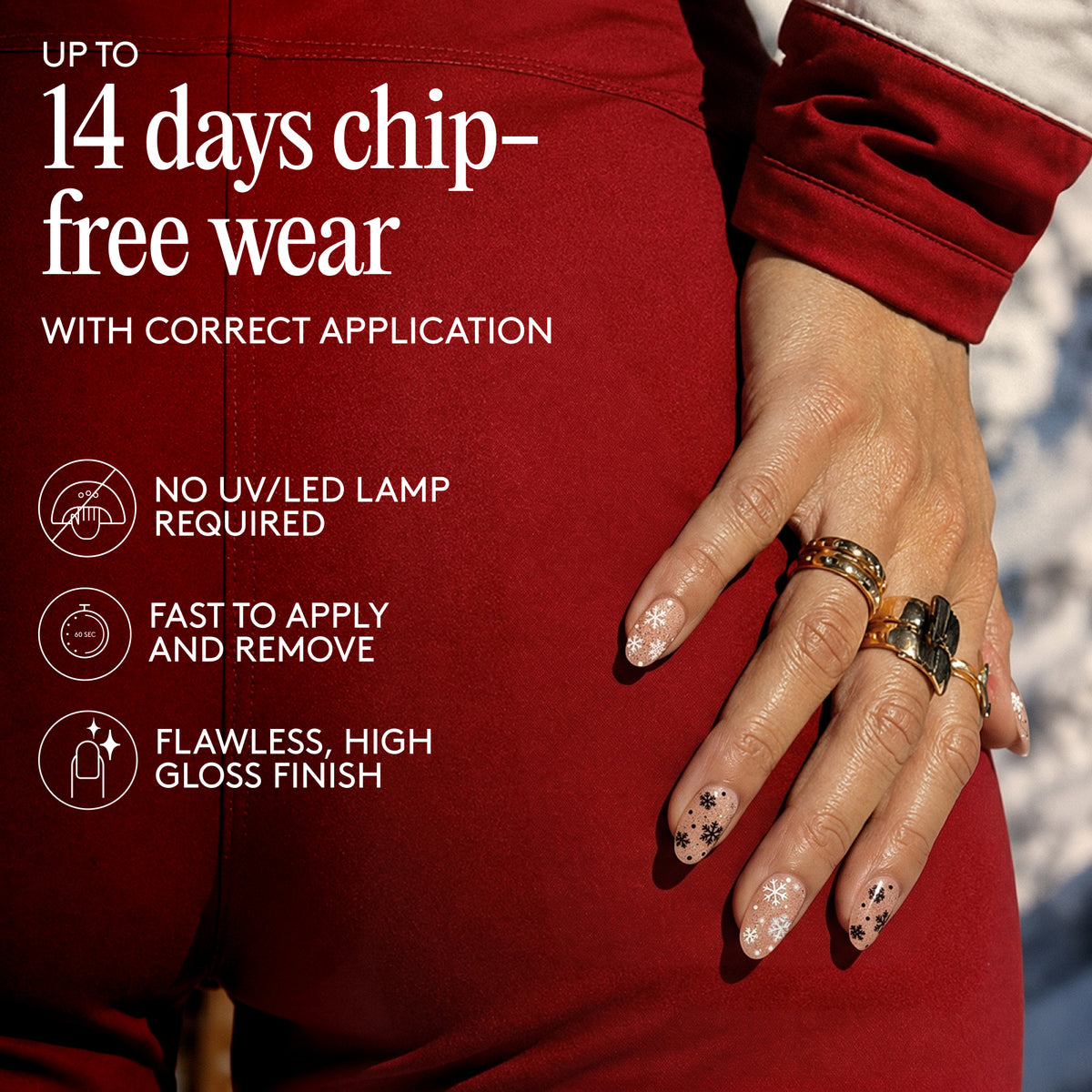 Gel Nail Wraps - First Snow