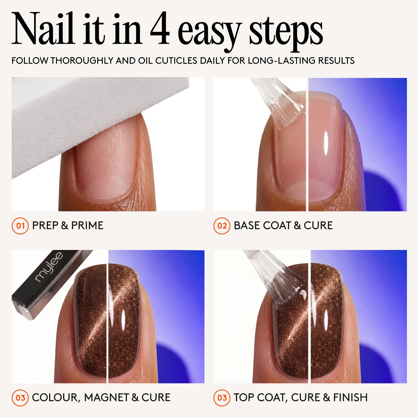 Mylee Gel Polish Duo - The Art Of Everyday Cat-Eye Gel Polish