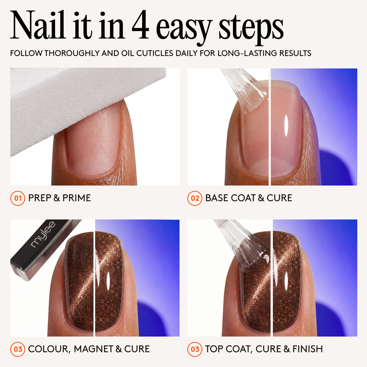 Cat-Eye Gel Polish Quad with Magnet Duo – Under your spell
