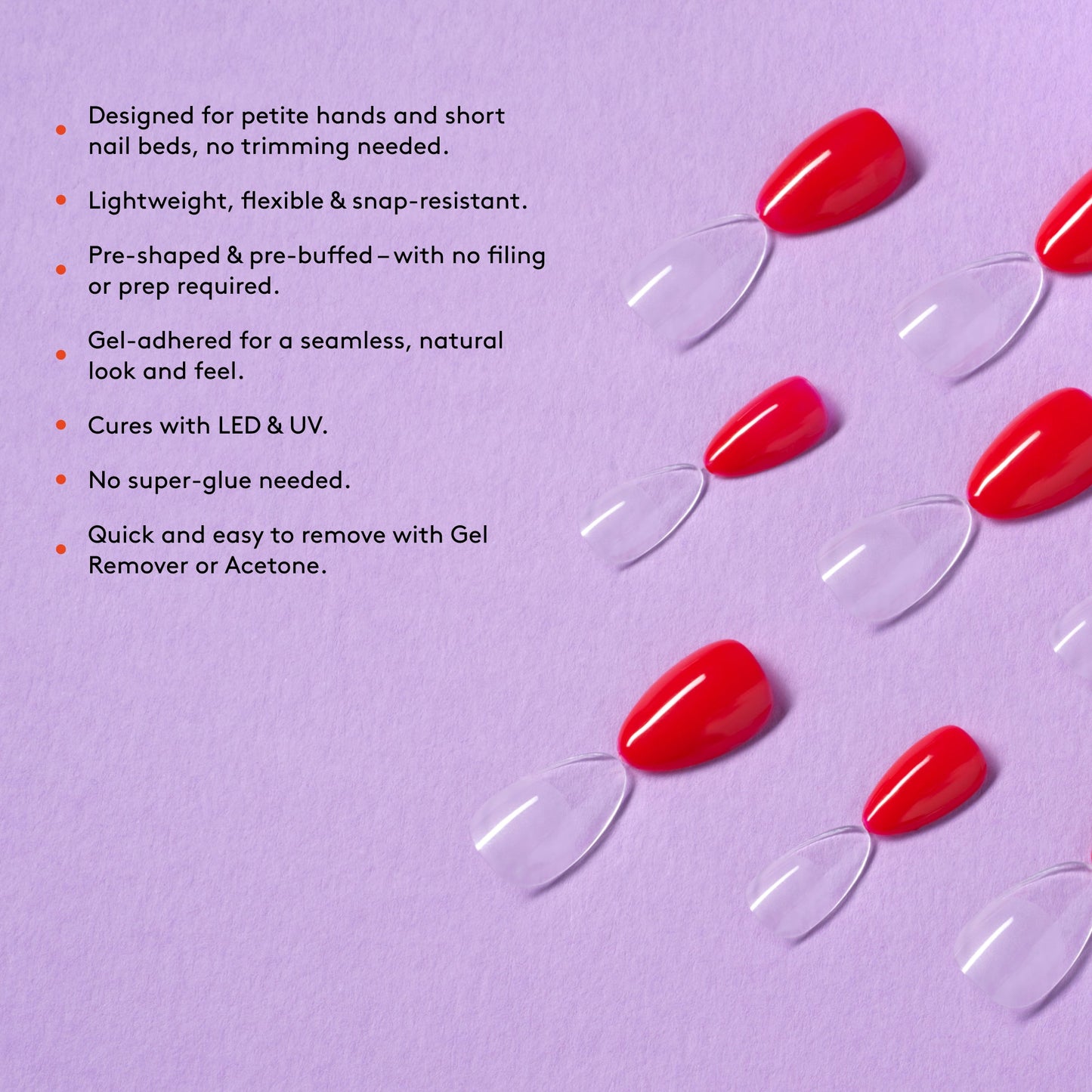 Mylee Fix 'N' Flash Tips - Extra Short Almond