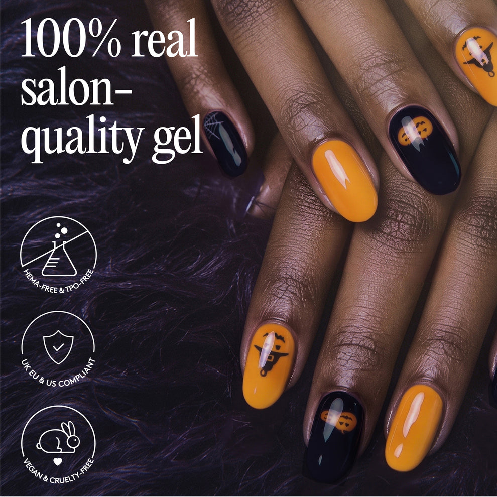 Gel Nail Wraps - Patchwork Pumpkin