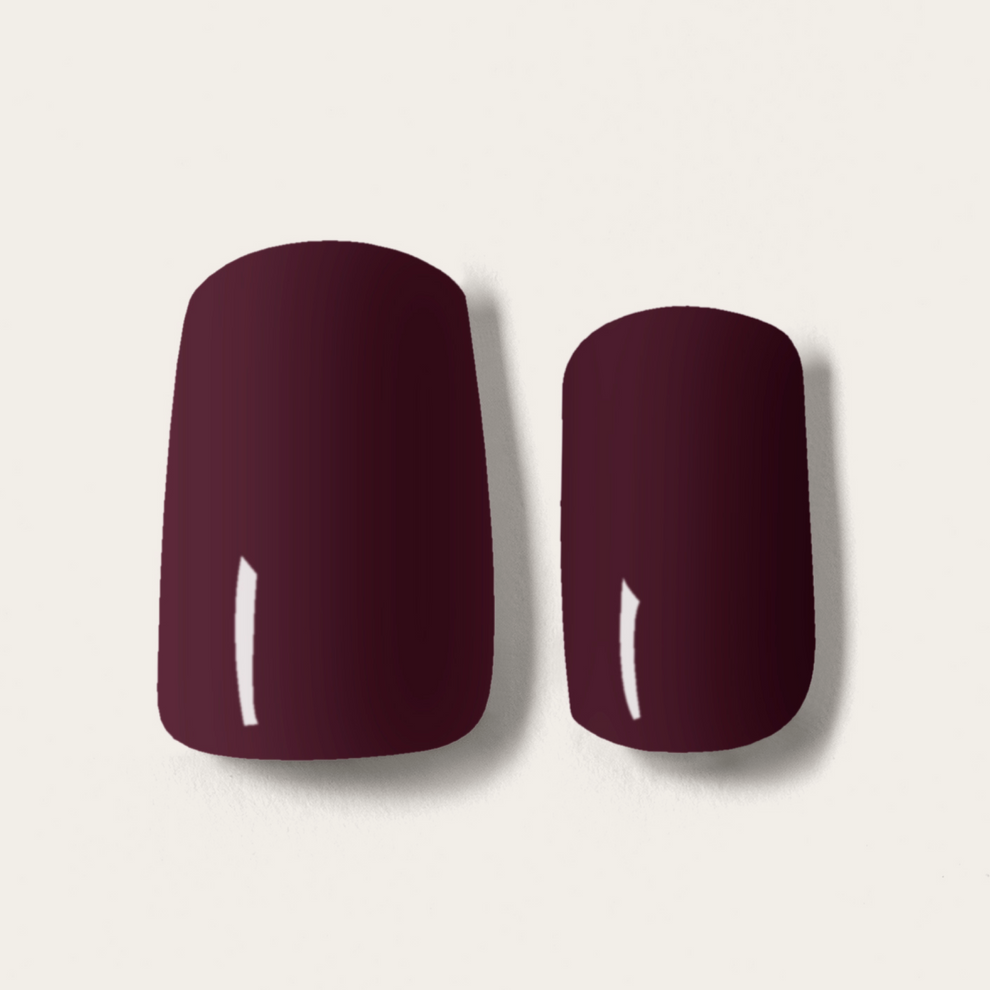 Mylee Gel Nail Wraps - Cherry Noir