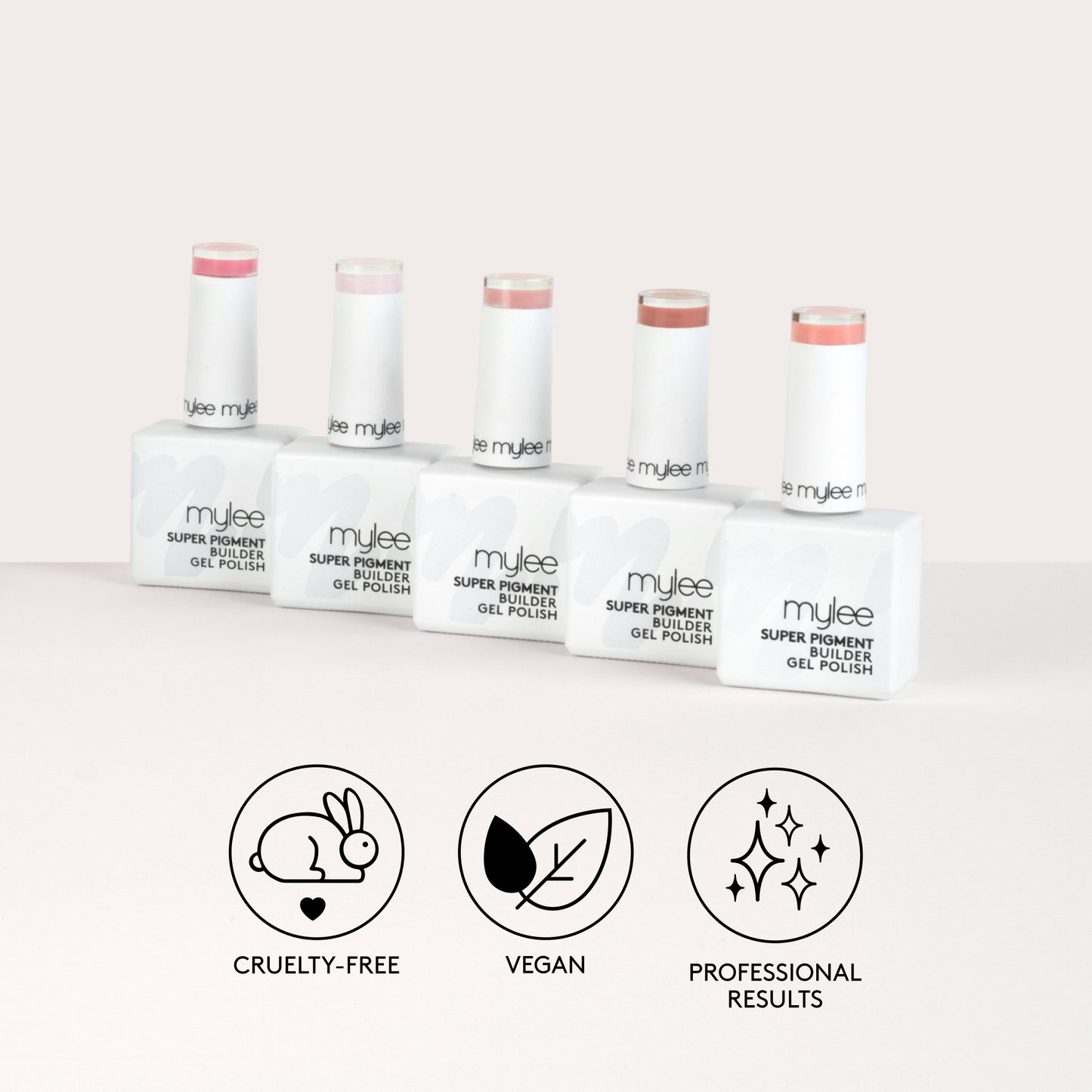 Mylee Super Pigment Builder Gel Polish Duo (Clear / Terracotta)