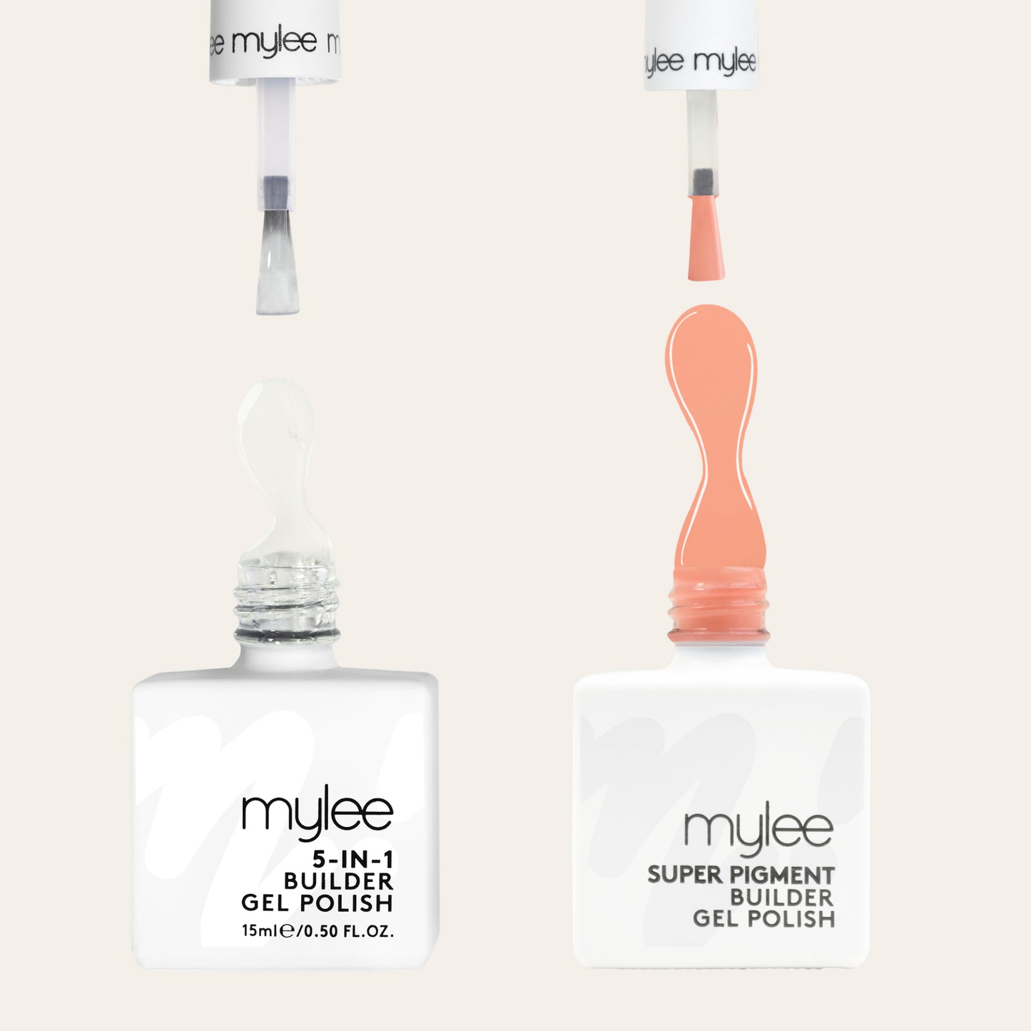 Mylee Super Pigment Builder Gel Polish Duo (Clear / Terracotta)