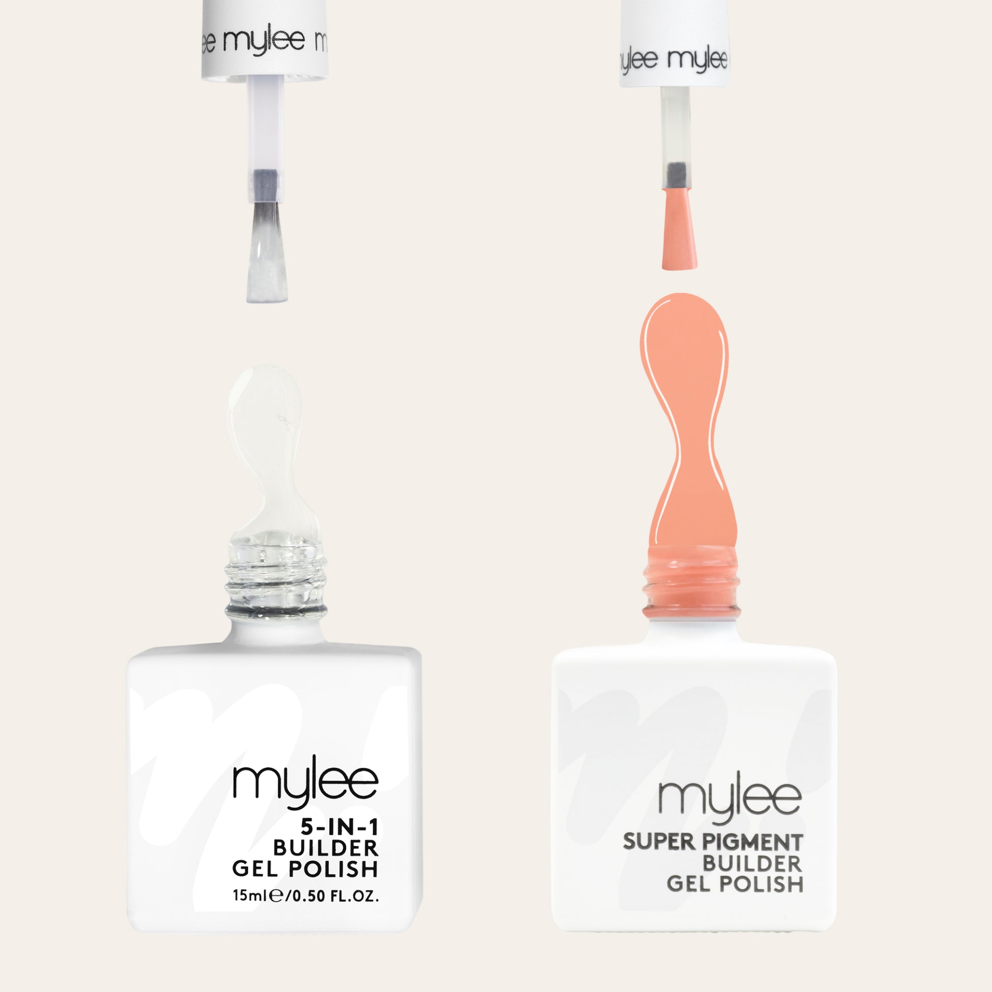 Mylee Super Pigment Builder Gel Polish Duo (Clear / Terracotta)