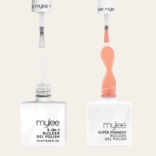 Mylee Super Pigment Builder Gel Polish Duo (Clear / Terracotta)