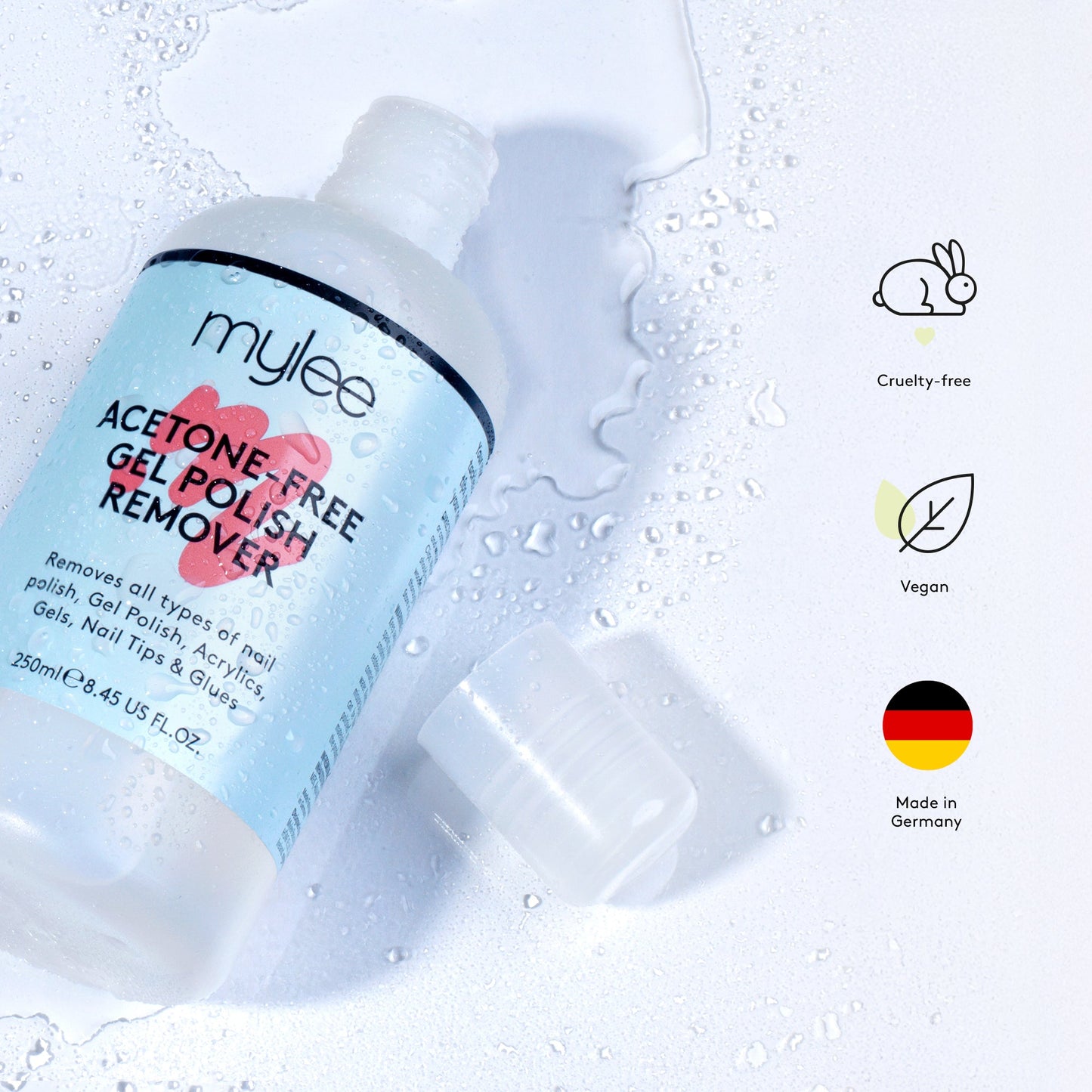 Mylee Acetone Free Polish Remover 250ml