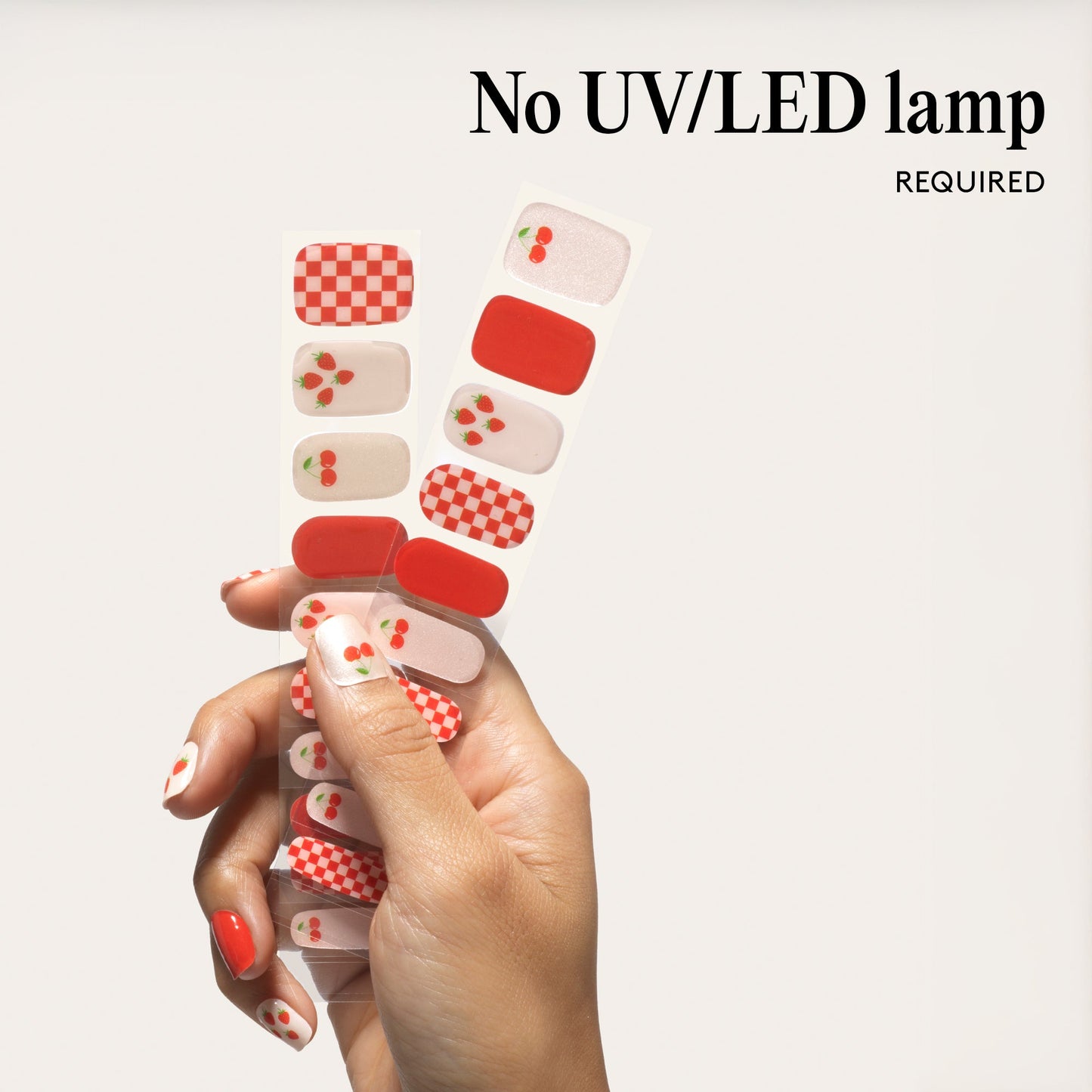 Mylee Berries & Cream Gel Nail Wraps