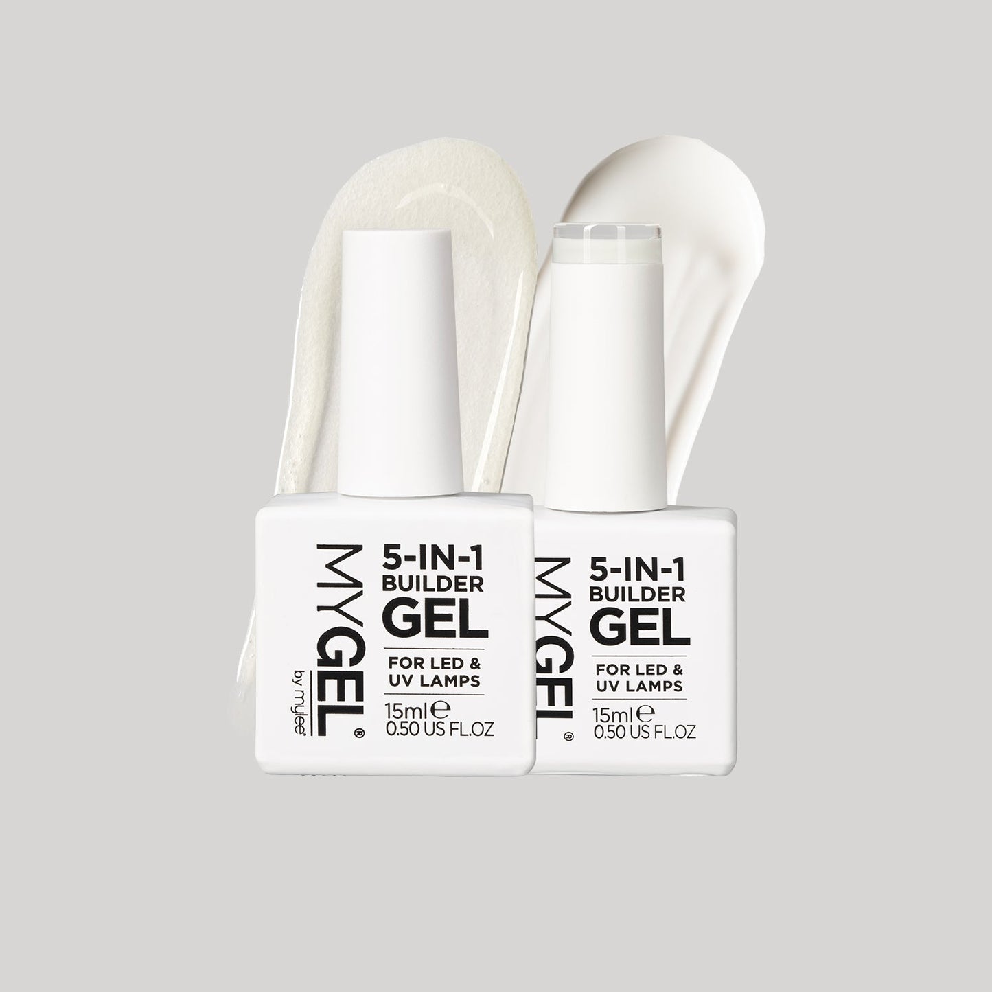 Mylee 5 in 1 Builder Gel Duo (Clear/White)