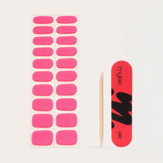 Mylee Bubble Gum Gel Nail Wraps