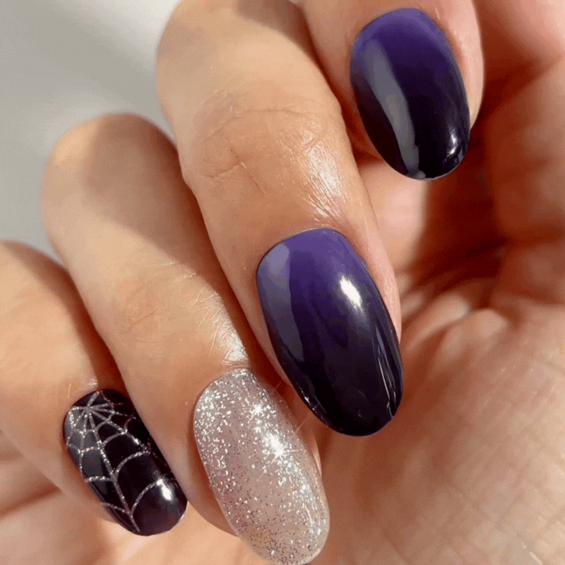 Mylee Black Widow Gel Nail Wraps