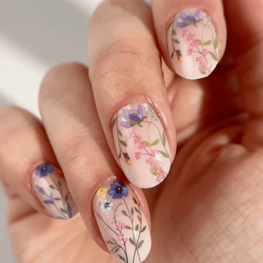 Mylee Gel Nail Wraps - Blooming Lovely