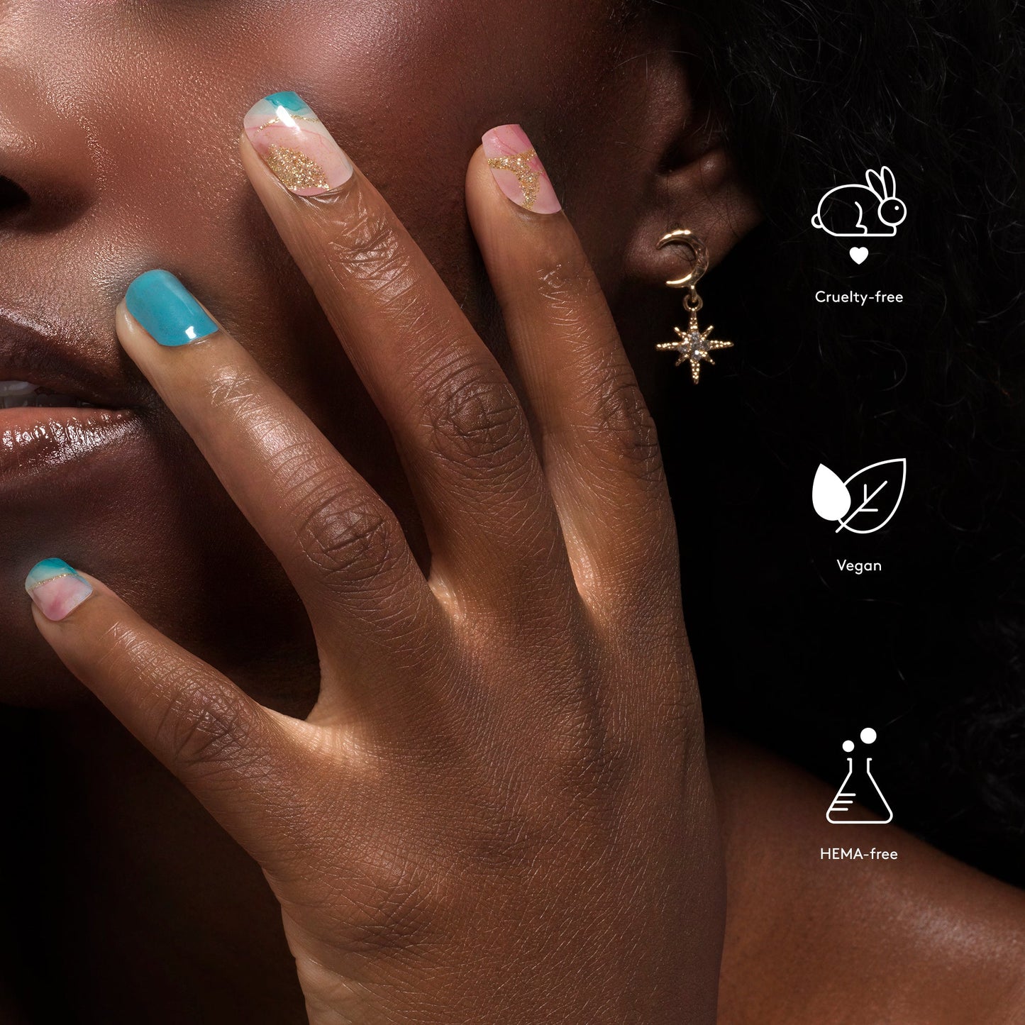 Mylee Cosmic Swirl Gel Nail Wraps