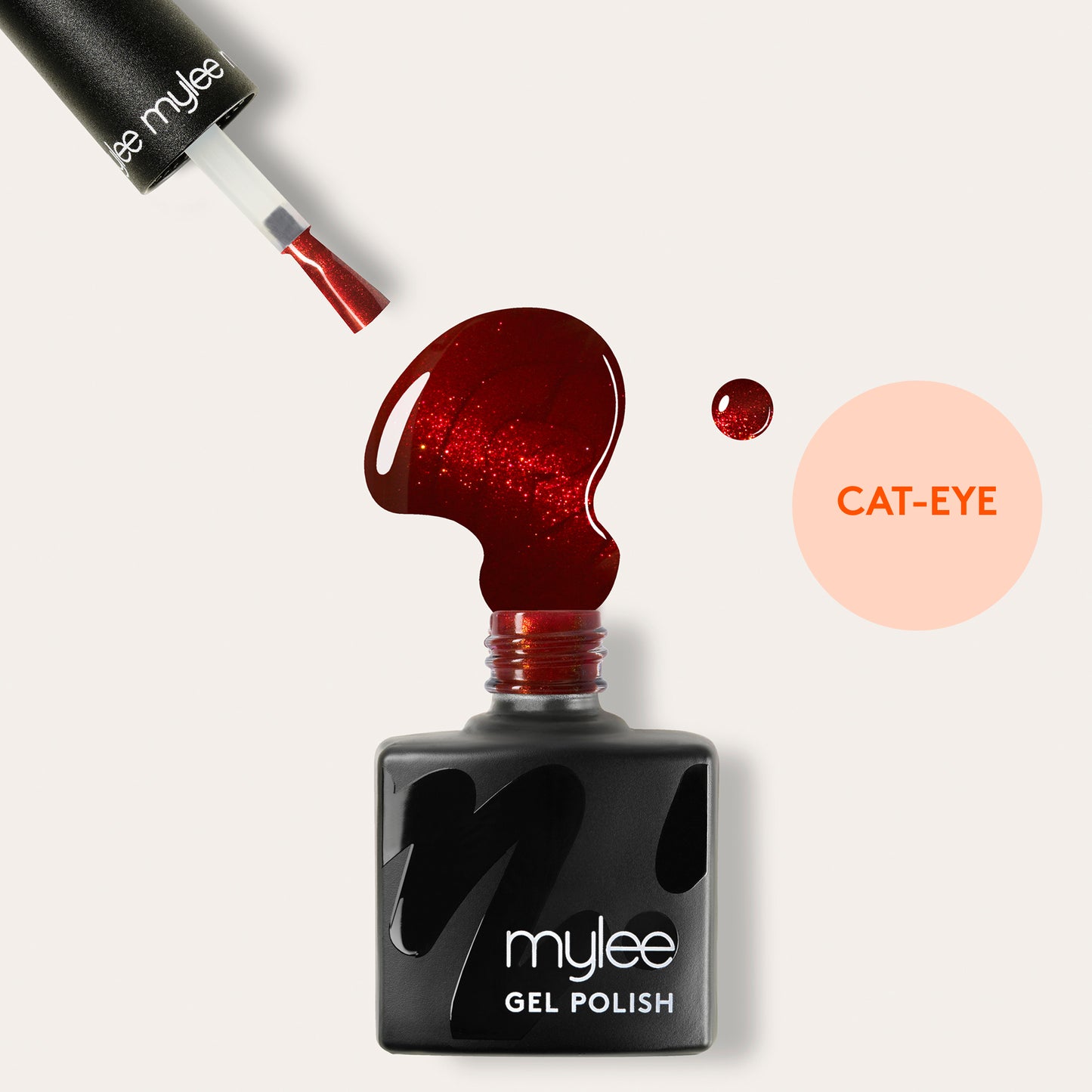 Mylee Cat Eye Gel Polish - Red Hot Gossip