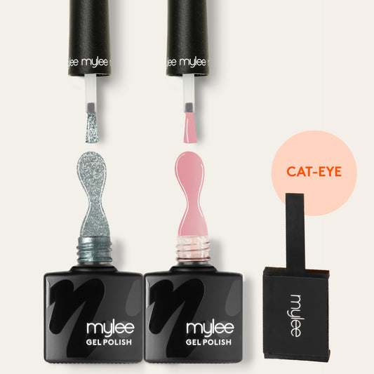 Mylee Cat-Eye Gel Polish Duo With Magnet - Conch Shell