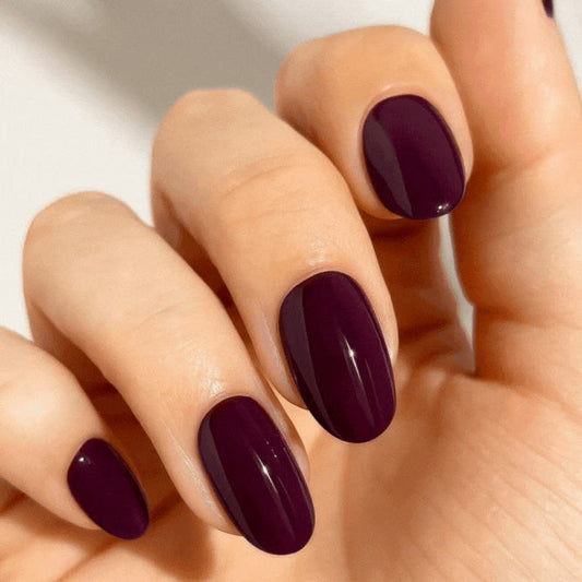 Mylee Gel Nail Wraps - Cherry Noir