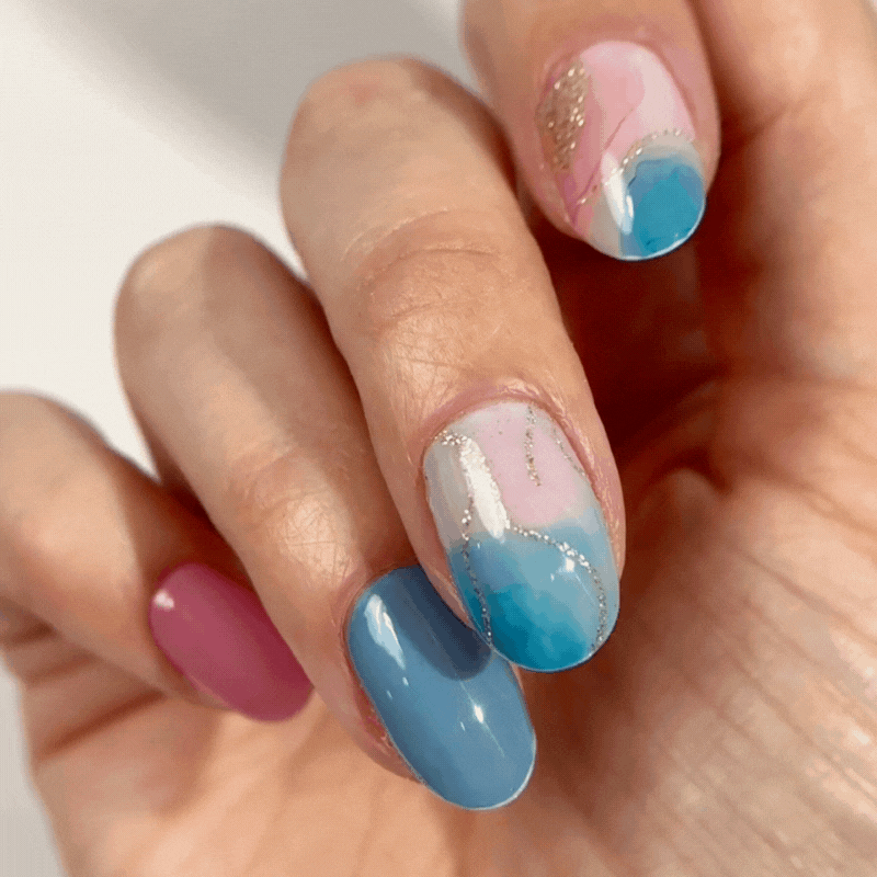 Mylee Cosmic Swirl Gel Nail Wraps