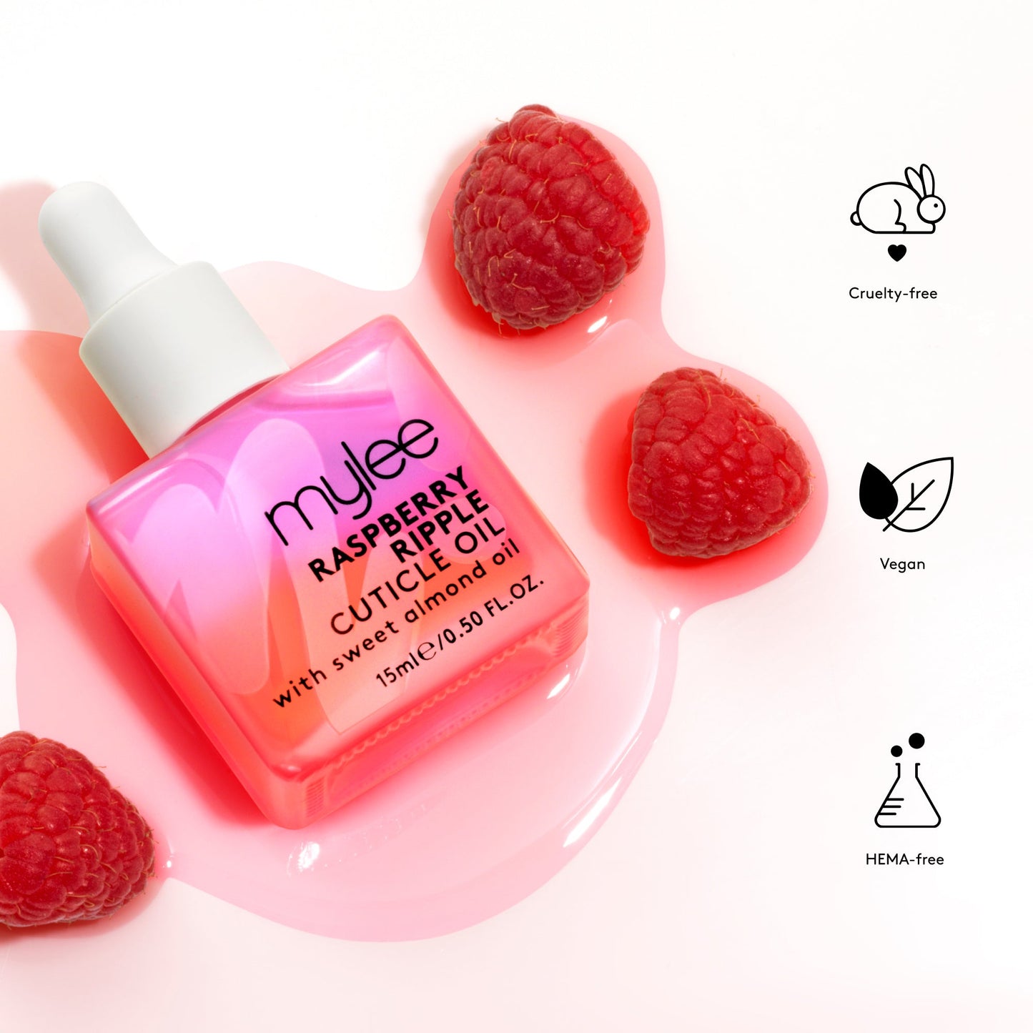 Mylee Raspberry Ripple Cuticle Oil 10ml