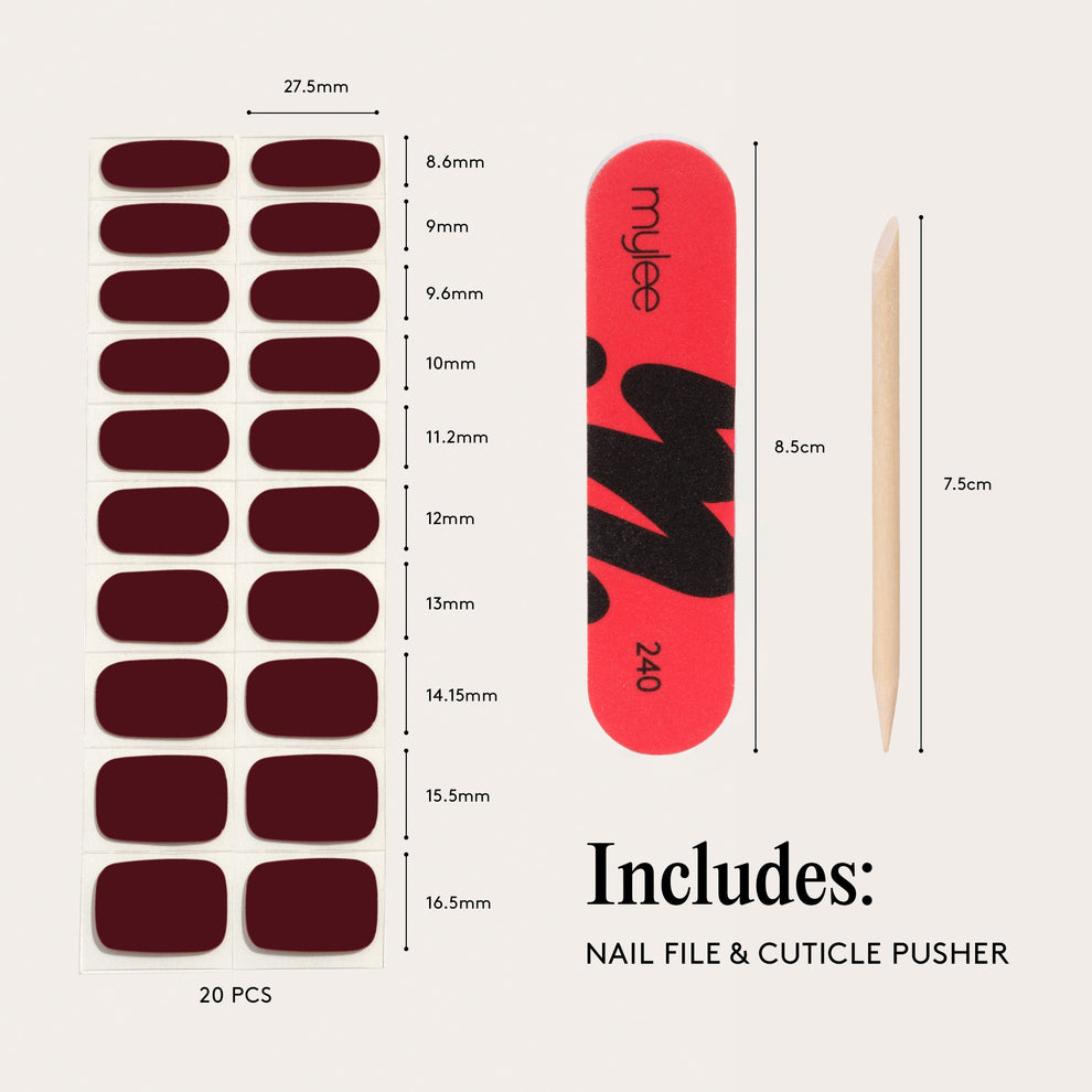 Mylee Gel Nail Wraps - Diva