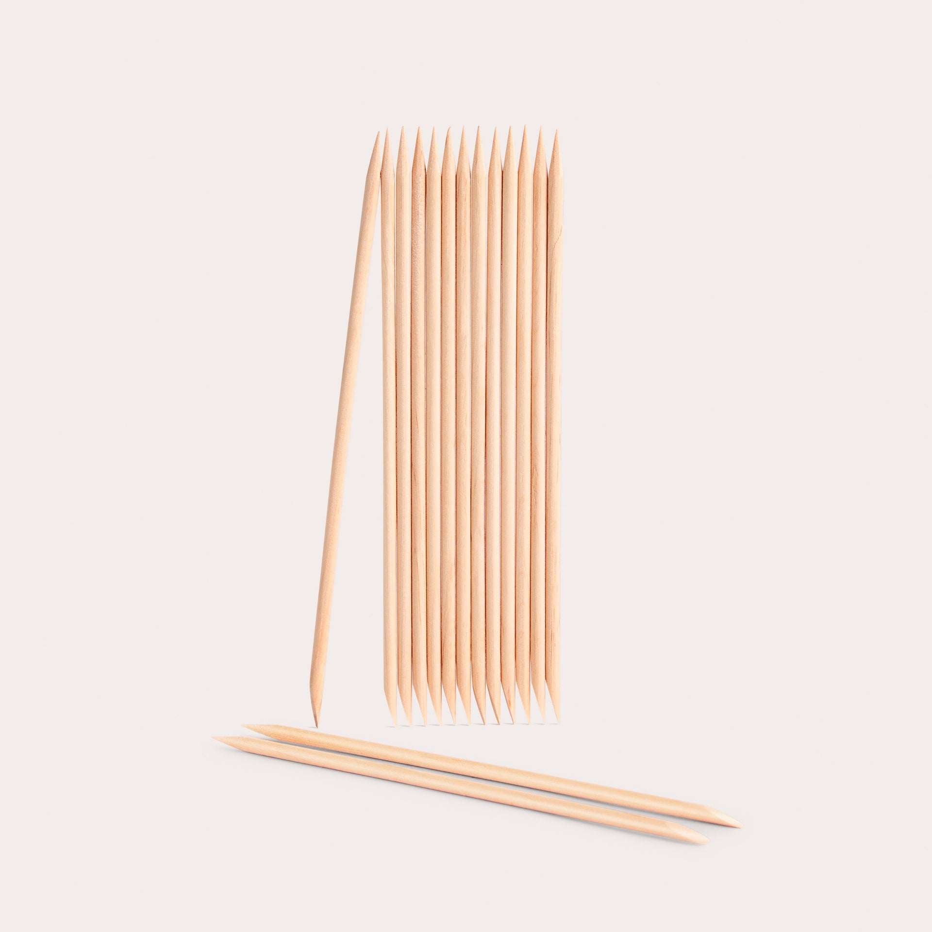Wooden Cuticle Pusher Sticks x 15