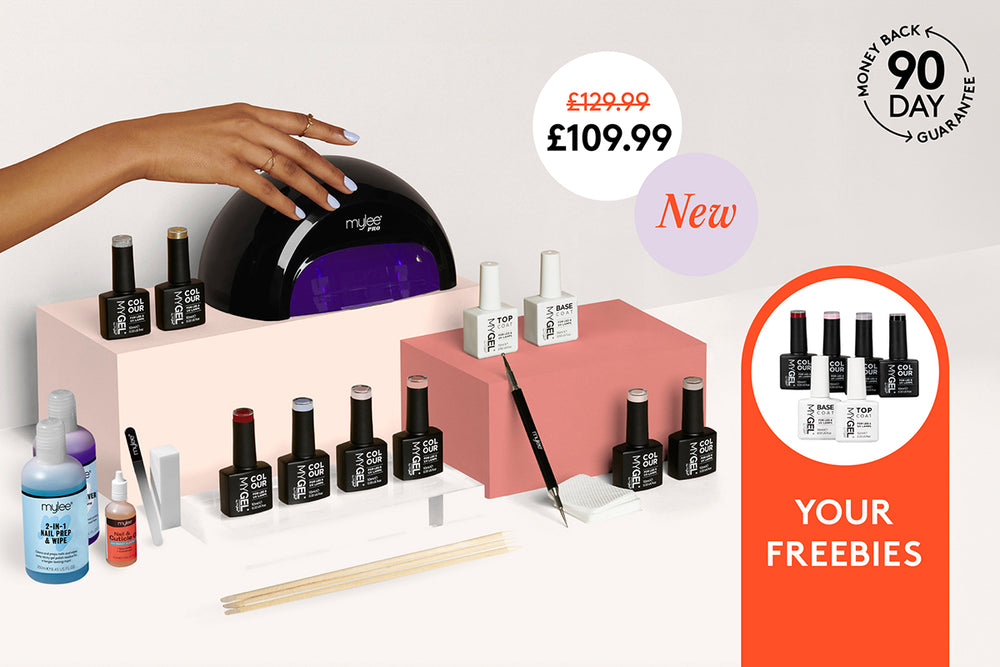Bag everything you need for salon-quality gel manis at a fraction of the cost + 6 extra polishes come FREE.