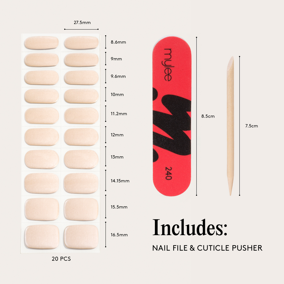 Mylee Gel Nail Wraps - Soap Suds