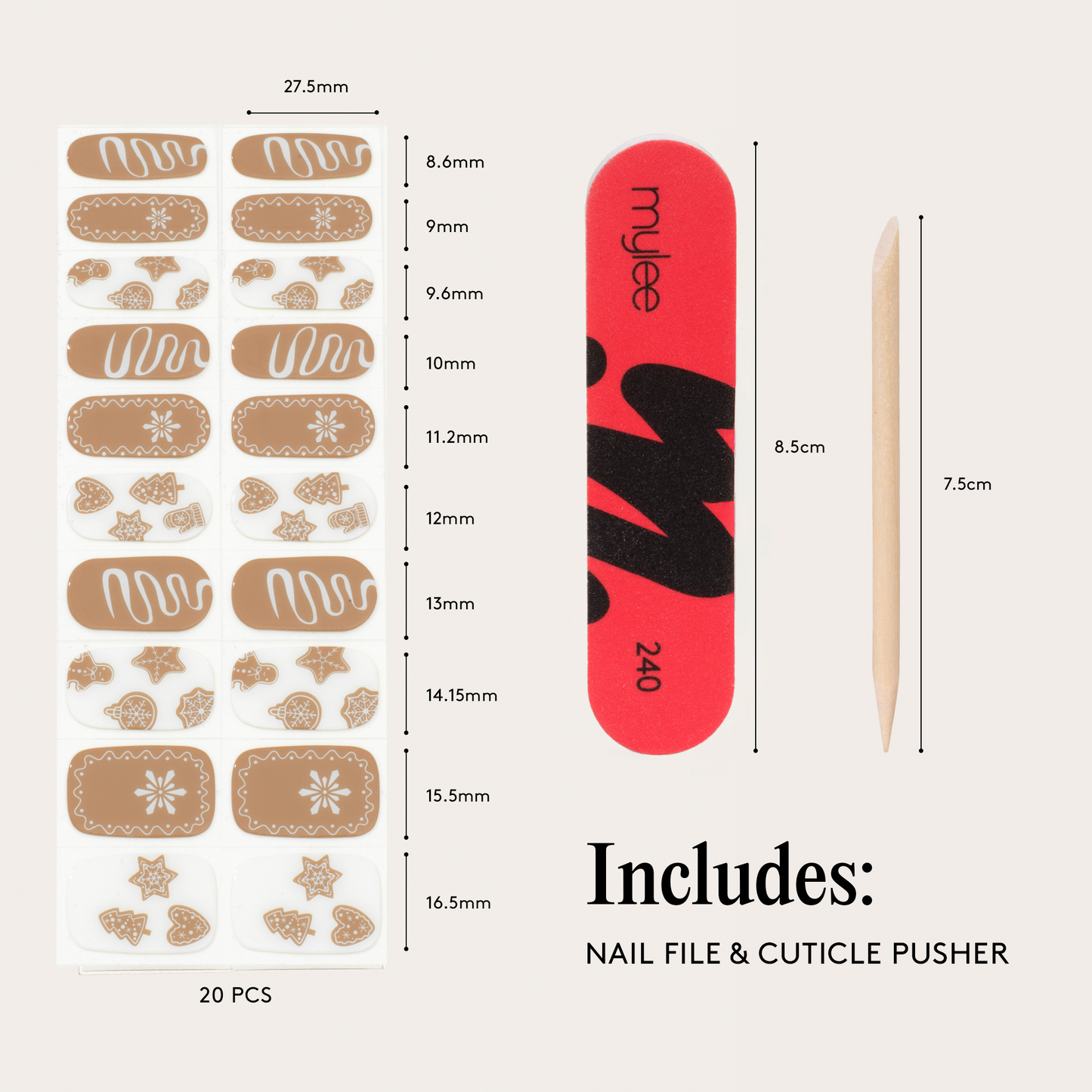 Mylee Gel Wraps Snow Dough