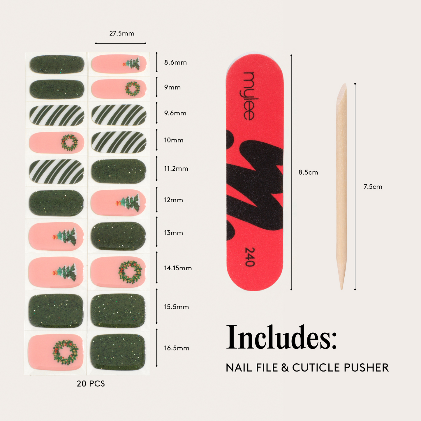 Mylee Gel Wraps Wreath & Repeat