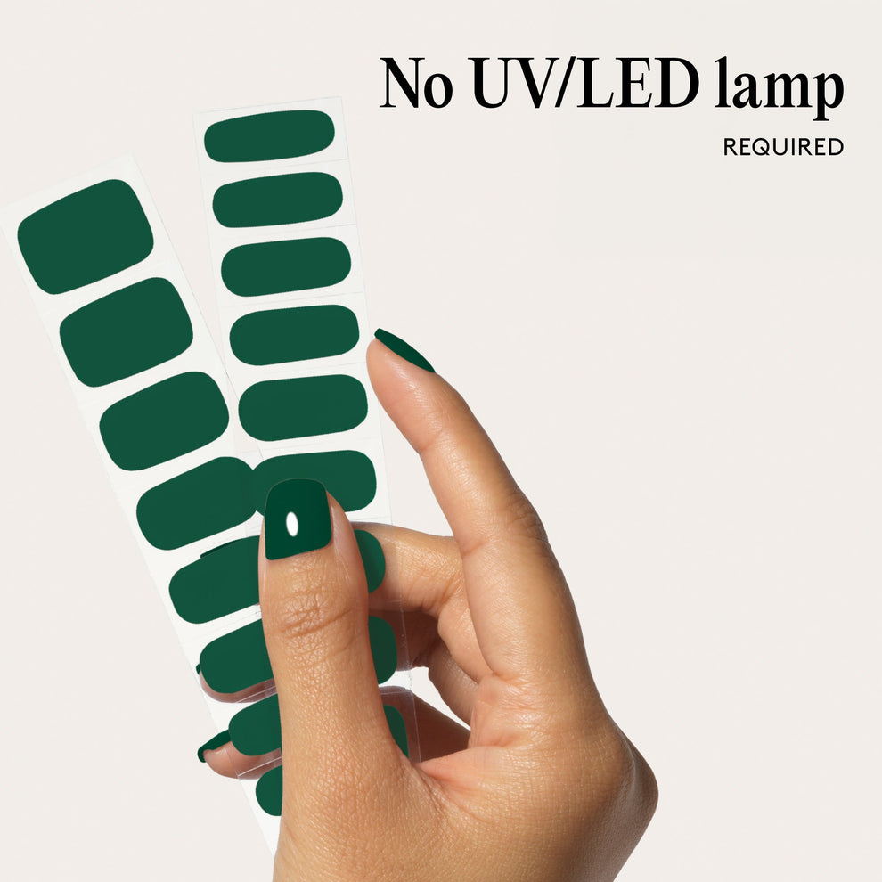 Mylee Green Velvet Gel Nail Wraps