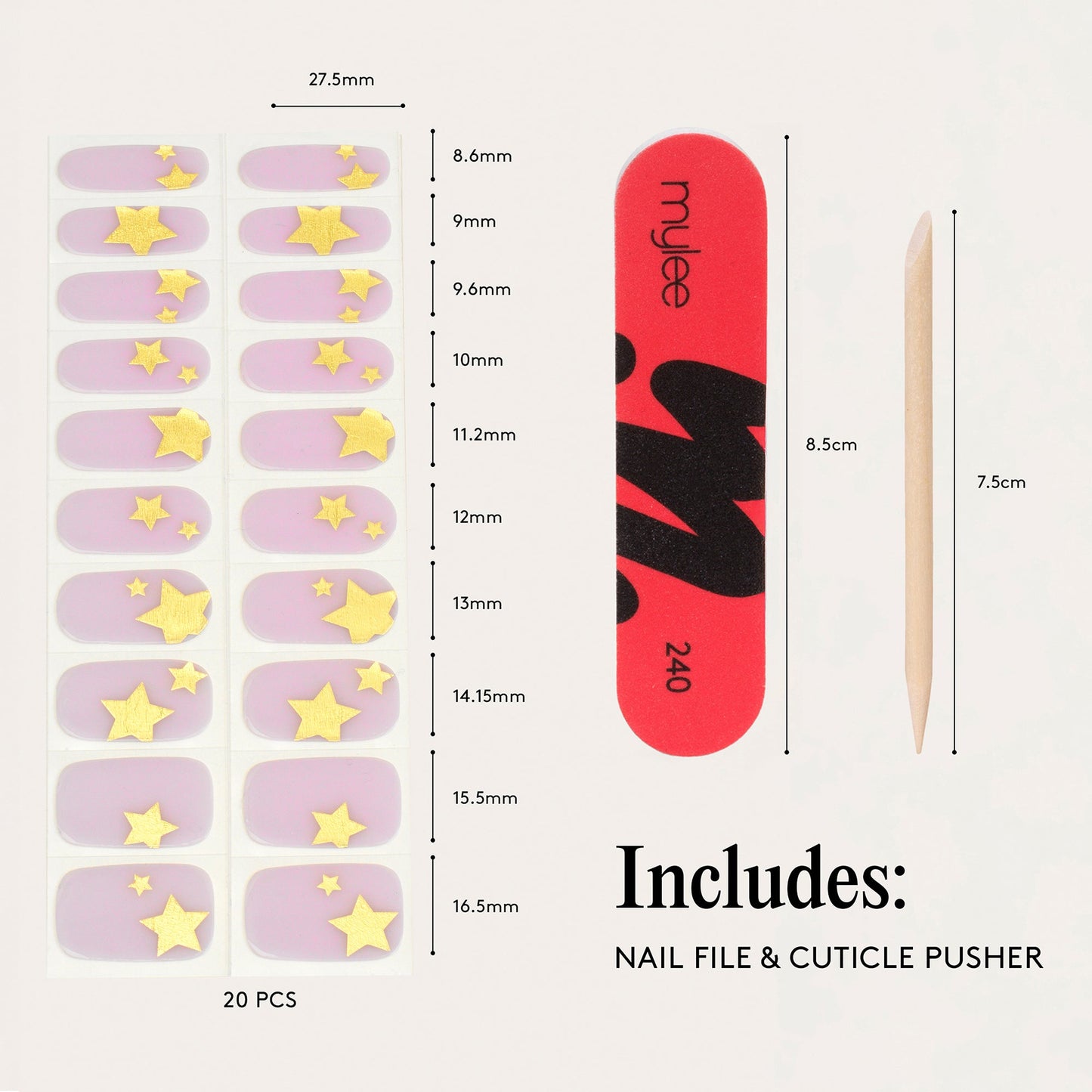 Mylee California Girls Gel Nail Wraps