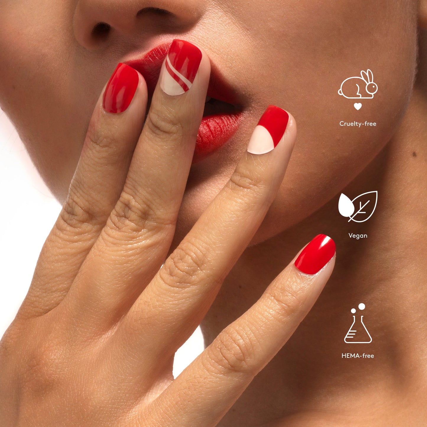 Mylee Lady in Red Gel Nail Wraps