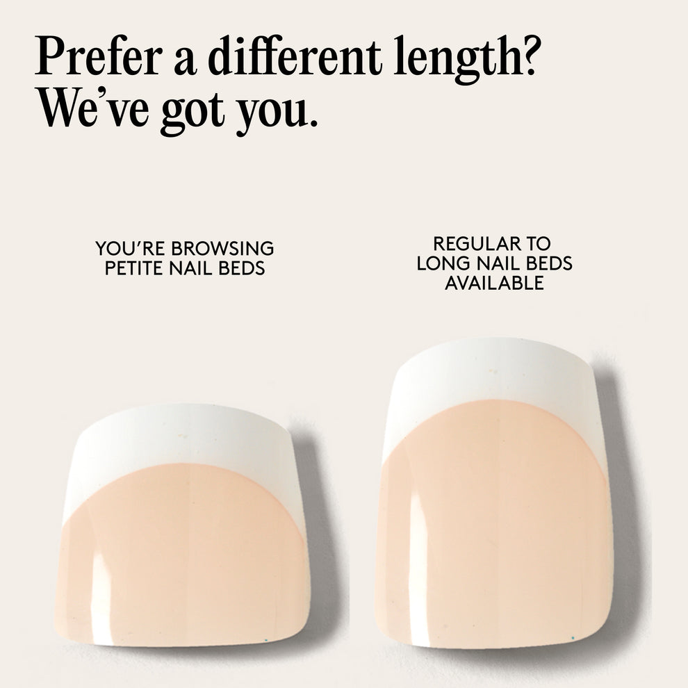 Mylee Gel Nail Wraps - Short Nail Bed French