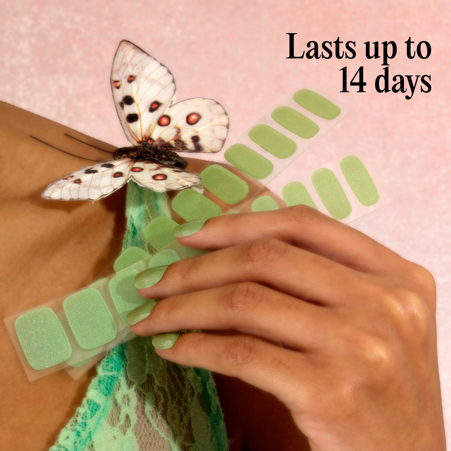 Mylee Gel Nail Wraps - Pistachio Macaron