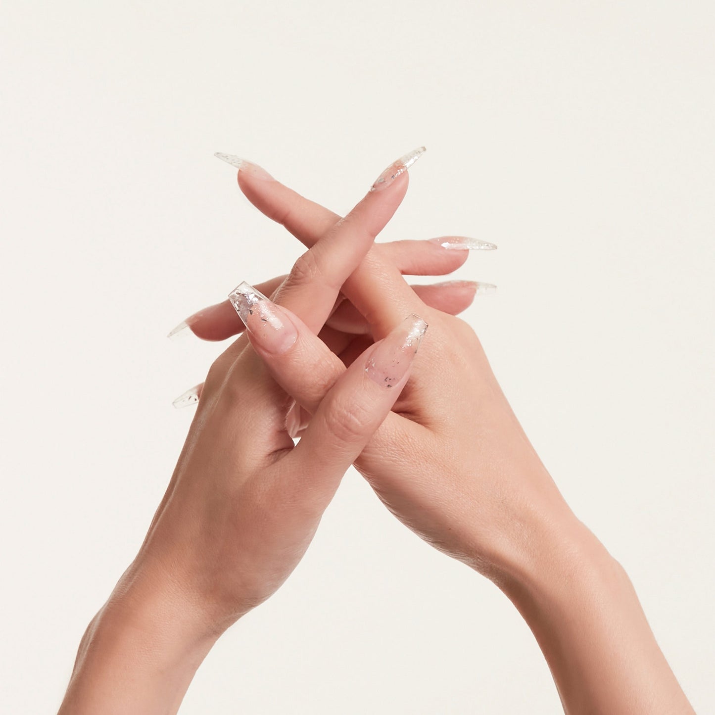 Mylee Silver Flake No Wipe Top Coat Gel Nail Polish 15ml