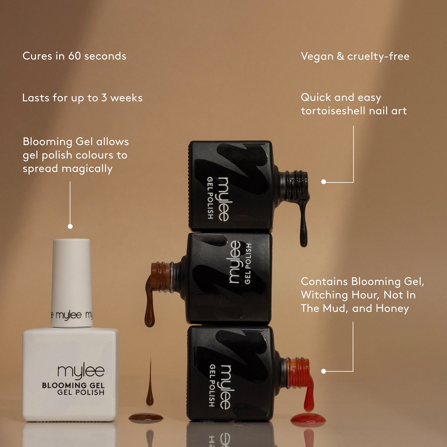 Mylee  Tortie Gel Polish Quad - 3x10ml  1x15ml