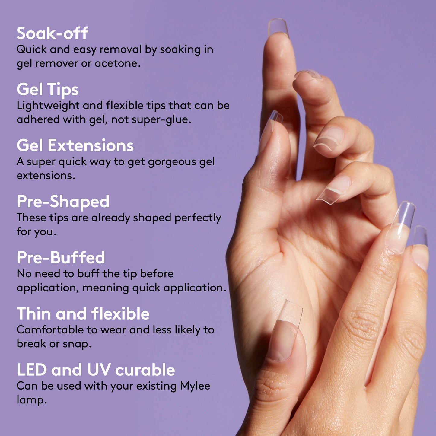 Mylee Fix 'N' Flash Tips - Long Stiletto