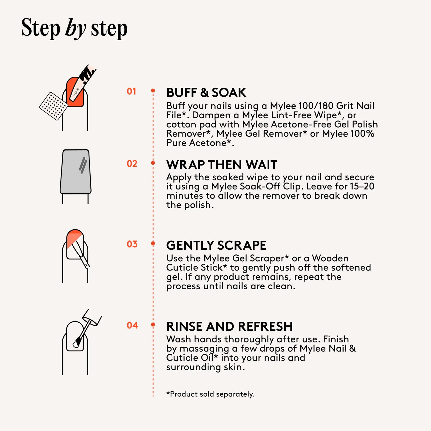 Mylee Gel Polish Soak Off Clips