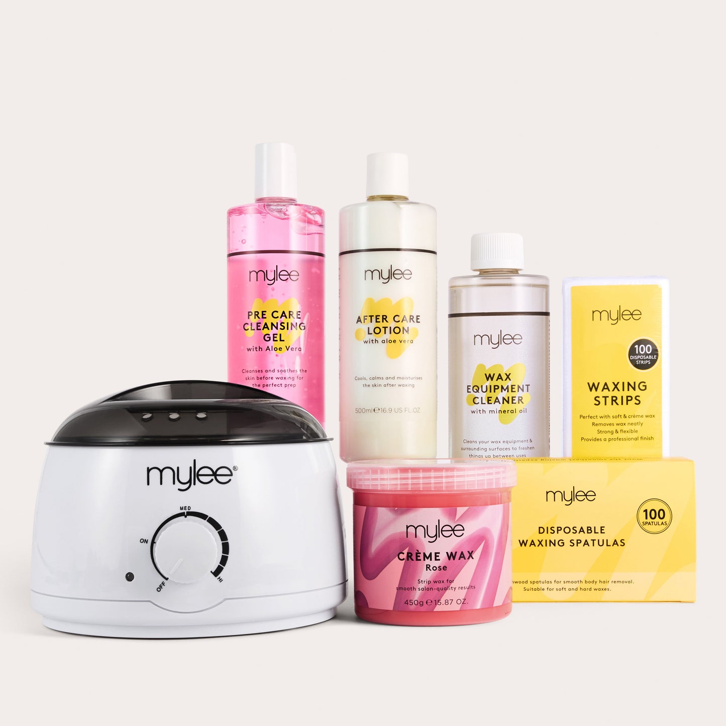 Mylee Complete Waxing Kit - Rose Crème Wax