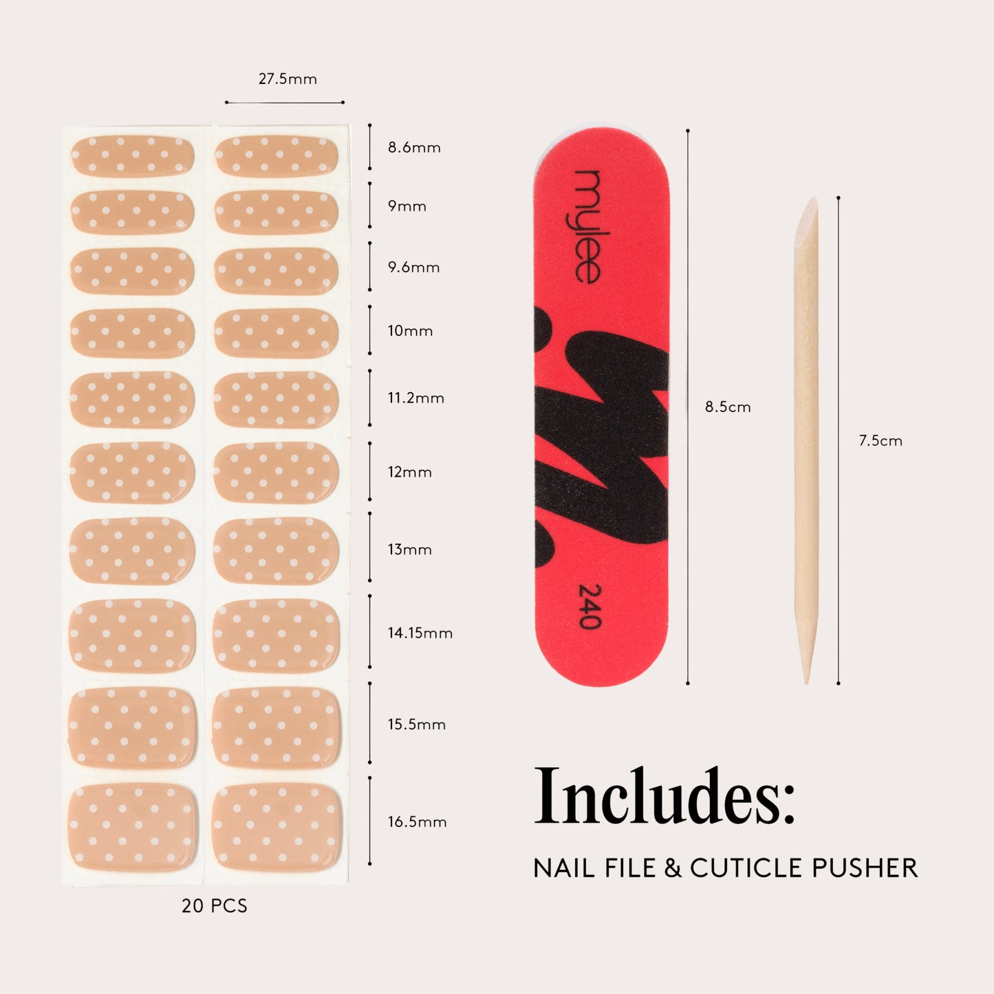 Mylee Gel Nail Wraps - Connect The Dots