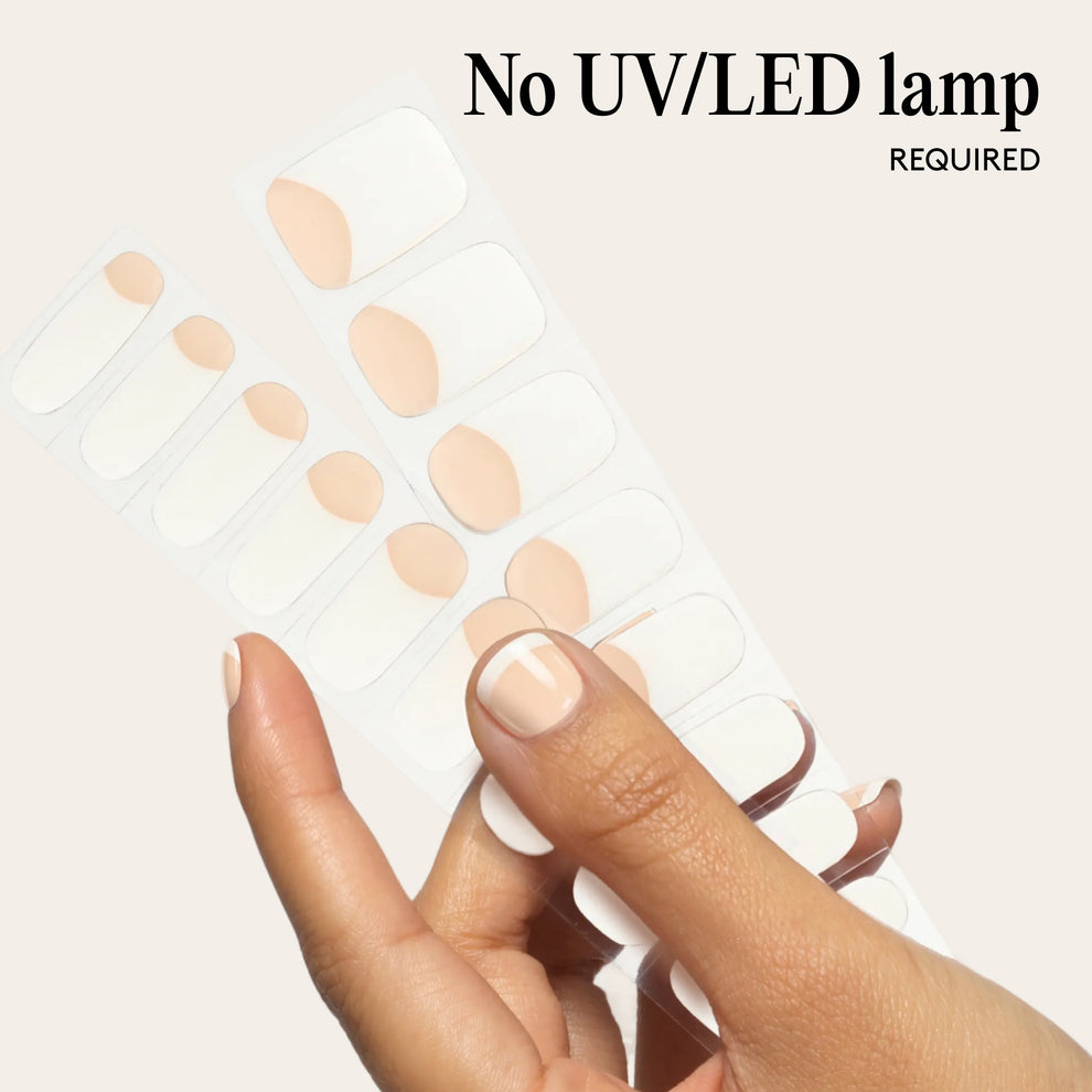 Mylee Gel Nail Wraps - Short Nail Bed French