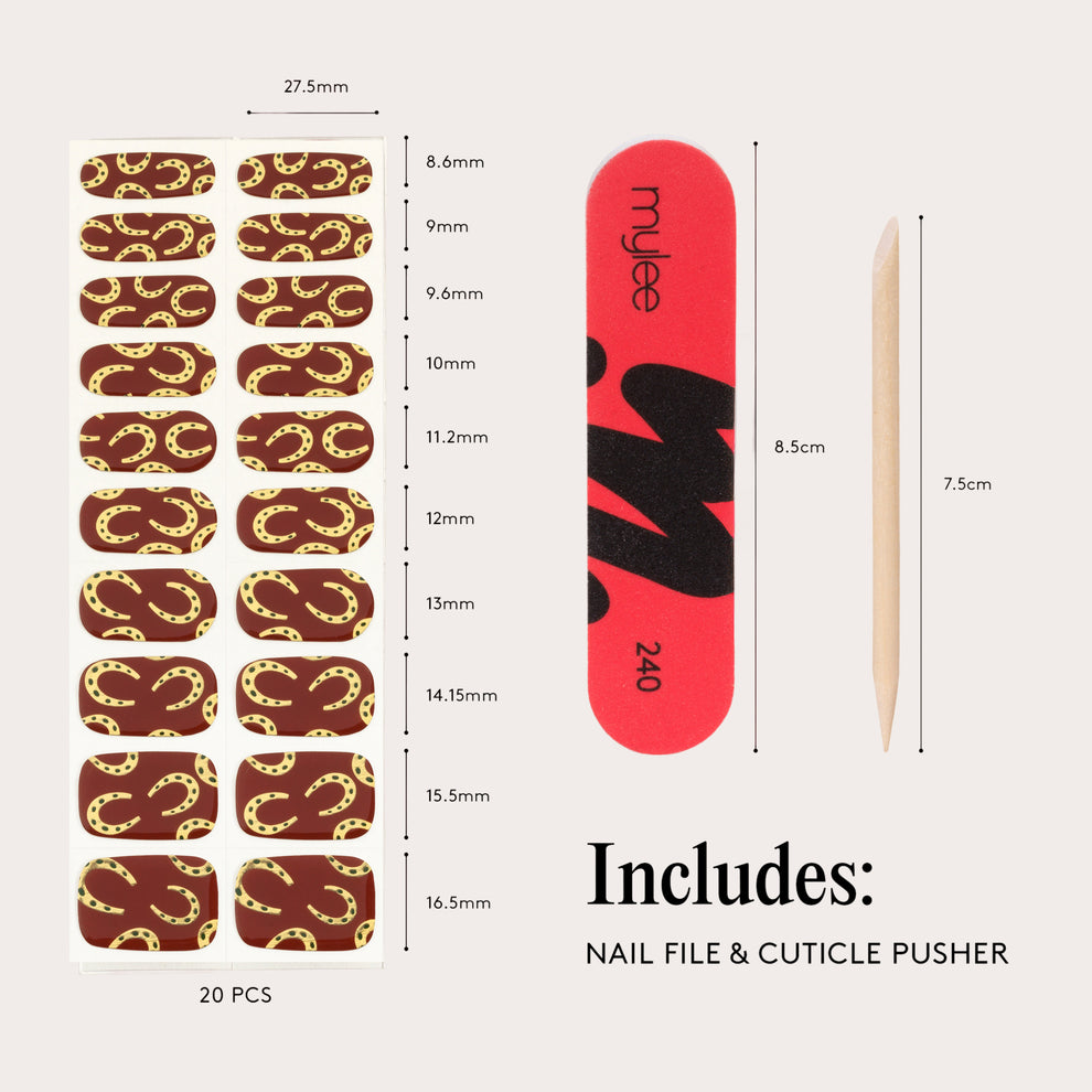 Mylee x Laura Collett Golden Gallop Gel Nail Wraps